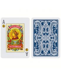 Fournier 20 Naipe Poker Español Cards Blue