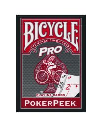 Bicycle Poker Peek Pro Playing Cards Red