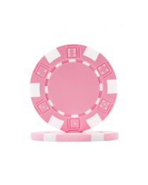 Dice Poker Chips Pink