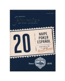 Fournier 20 Naipe Poker Español Cards Blue