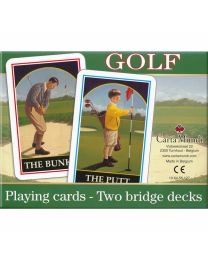 Golf playing cards Two bridge decks
