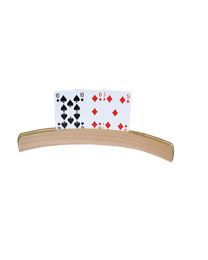 Wooden playing card holder