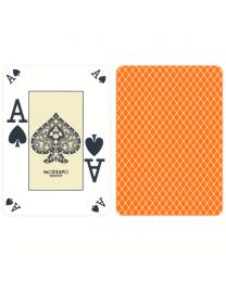 Modiano Plastic Poker Index Casino Cards Orange