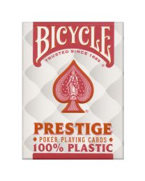 Plastic Playing Cards Deck Bicycle Prestige Red