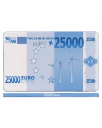 25000 Euro Poker Plaque