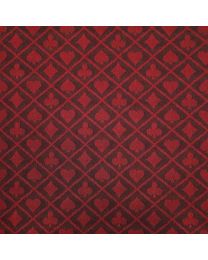 Two-tone suited speed poker card table cloth red