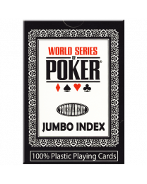 WSOP Playing Cards Black Jumbo Index