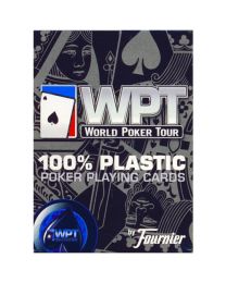 WPT speelkaarten Fournier blauw