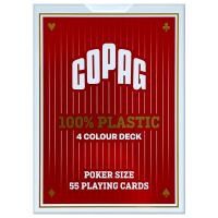 4 Color Copag Playing Cards Red