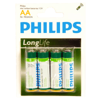 Philips Long Life batterijen AA