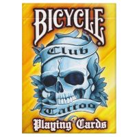 Bicycle Club Tattoo Playing Cards Orange