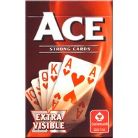 Ace extra visible cards red