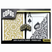 COPAG 1546 Plastic Poker Size Jumbo Index Black/Gold