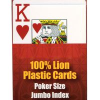 Lion plastic playing cards