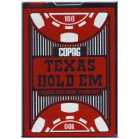 COPAG Texas Hold'em Poker Cards Peek Index red