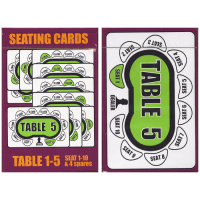 Poker Seating Cards Table 1-5