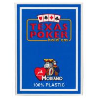 Texas Poker Holdem Modiano Cards Light Blue