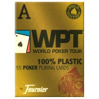 World Poker Tour Gold Cards Red by Fournier